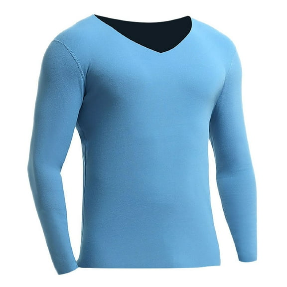 Toimothcn Oversized Fashion Solid Color Long Johns Basic Shirts Fashion High Waist Stretchy Thickened Soft Cotton Shirt Tops Cosy Men'S Sleeping Clothes