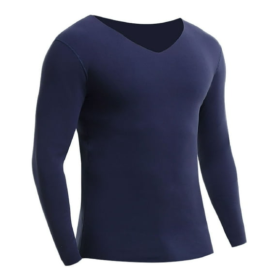 Toimothcn Oversized Fashion Solid Color Long Johns Basic Shirts Fashion High Waist Stretchy Thickened Soft Cotton Shirt Tops Cosy Men'S Sleeping Clothes