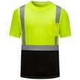 thumbnail image 1 of Toimothcn Safety Shirts For Men High Visibility Short Sleeve Crew Neck Orange Work Shirt Reflective Shirts Tops Green L, 1 of 7
