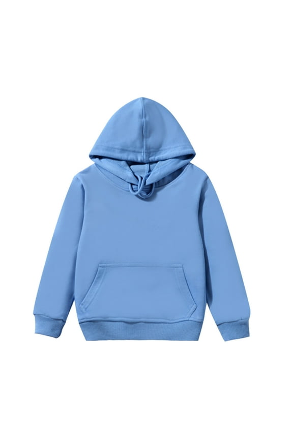 Sweatshirts For Toddler Boys Crew Neck Long Sleeve Pullover Hoodies Simple Solid Color Warm Loose Fit Sweatshirt Tops Boy'S Dailywear