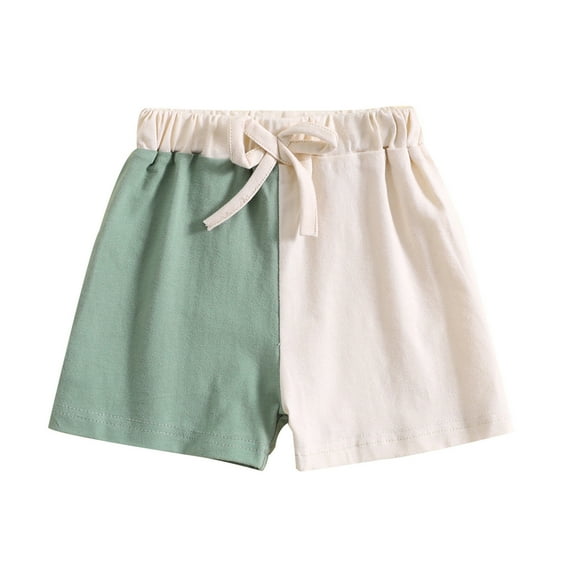 Toimothcn Toddle Baby Boys Girls Shorts Fashion Patchwork Color Wide Leg Sports Shorts With Elastic Waist Drawstring Warm Loose Fit Comfy Children'S Clothes
