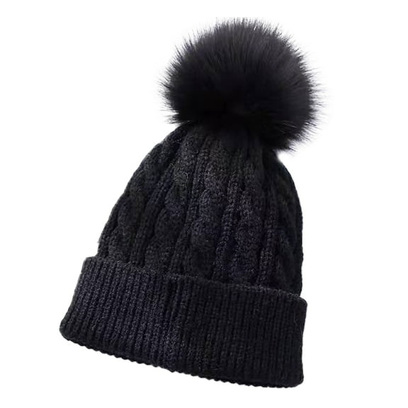 Toimothcn Toddler Baby Beanie Infant Baby Girls Boys Soft Warm Knit Hat Kids Winter Hat With Fleece Hood Cap