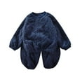 thumbnail image 1 of Toimothcn Toddler Baby Boys Pajamas Set Long Sleeve Simple Solid Color Flannel Shirt Tops Stretchy Pants 2Pcs Pajamas Sets Warm Loose Fit Sleepwear Outfits Comfy Kids Clothing, 1 of 3