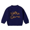 thumbnail image 1 of Toimothcn Toddler Boys Girls Sweaters Long Sleeve Casual Letter Printed Simple Solid Color Pullover Sweater Warm Soft Fall Winter Knitted Sweaters Suitable For Dailywear, 1 of 7