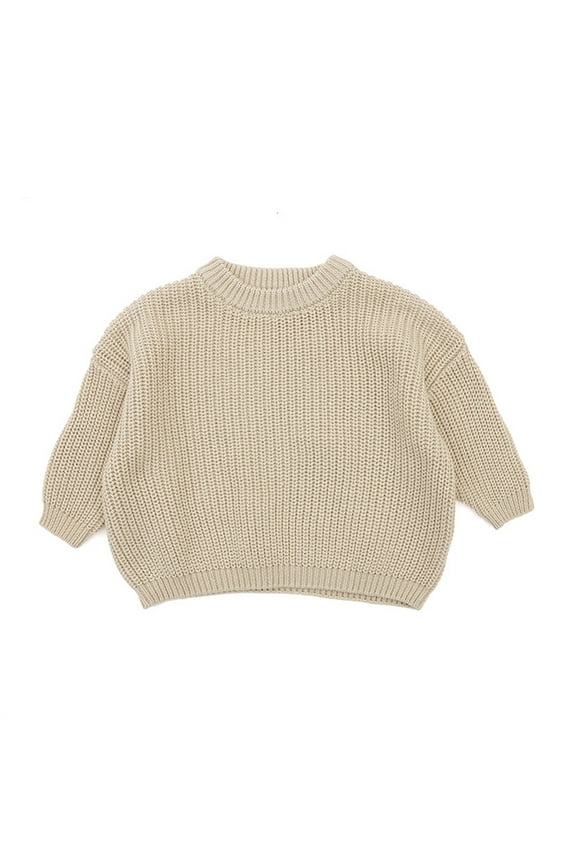 Toddler Girl's T Shirt Oversize Pullover Cotton Chunky Kitted Jumper Soft Loose Fit Tee Shirts 3-4 Years