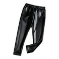 thumbnail image 1 of Toimothcn Toddler Girls Jogger Sweatpants Kids Baby Girls Pu Leather Pants Casual Slim Fit Sparkly Trousers With Elastic Waist Design Comfy Girls Dailywewar, 1 of 6