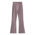 thumbnail image 1 of Toimothcn Toddler Girls Jogger Sweatpants Simple Solid Color High Waisted Flared Pants Ankle Length Bell Bottoms Sports Trousers Comfy Girl'S Clothing, 1 of 8