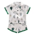 thumbnail image 1 of Toimothcn Toddler Infant Girls Pajamas Short Sleeve Cute Cartoon Animal Printed Satin Pajama Shirts Shorts 2Pcs Pjs Outfit Sets Soft Loose Fit Nightwear Clothes Sets Comfy Child's Sleepwear, 1 of 3