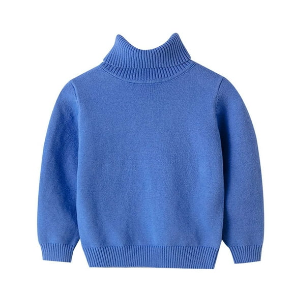 Toimothcn Toddler Kids Boys Sweater Long Sleeve Turtleneck Simple Solid Color Pullover Sweater Warm Soft Fall Winter Knitted Sweaters Comfy Kids Clothes