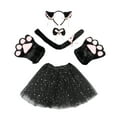 thumbnail image 1 of Toimothcn Toddler Kids Girls Outfit Set Sleeveless Cute Sweet Cat Shaped Ballet Mesh Skirts With Hairbands Carnival Festival Dance Performance Outfit Sets Soft Comfortable Clothes Sets, 1 of 5