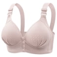 thumbnail image 1 of Toimothcn Women's Brassiere Casual Adjustable Breathable Bra Solid Color Sexy Embroidery Wireless Gathered Adjustable Brassiere Comfy Womens Bralette, 1 of 6