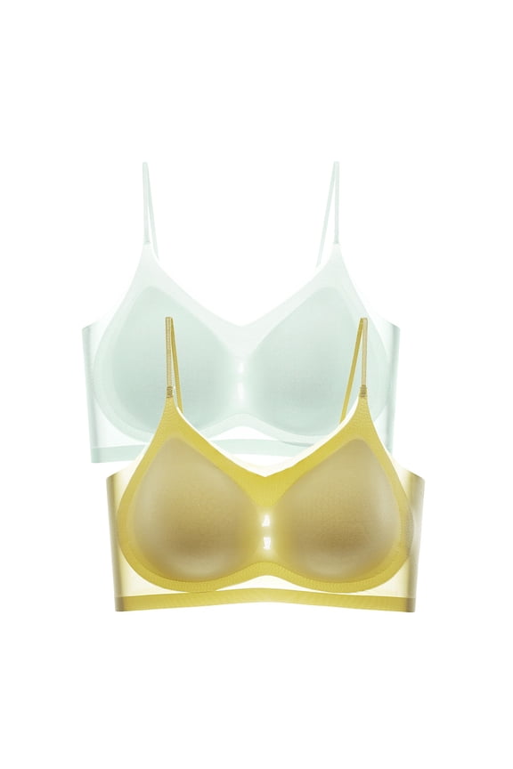 Womens Bras Soft Wireless Slim Fit Bra Solid Color Floral Embroidered Breathable Comfort Underwear Brassiere Comfy Womens Bras