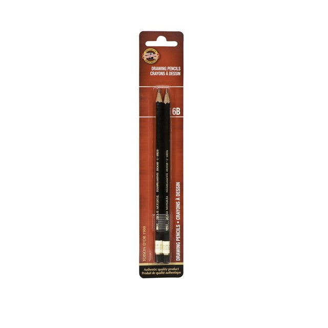 Toison d'Or Graphite Pencil, 6B Degree, 2 Pack (FA1900.6BBC)