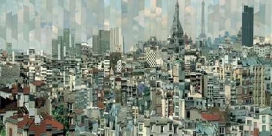Toits de Paris Canvas Art - Serge Mendjisky (24 x 48)