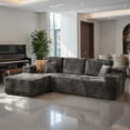 thumbnail image 1 of Toject 106" Sectional Couch, Modern L Shaped Sofa with Chaise Lounge, Gray, 1 of 8