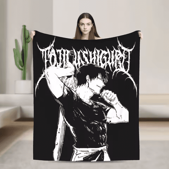 Toji Fushiguro Anime Character Soft Plush Flannel Throw Blanket