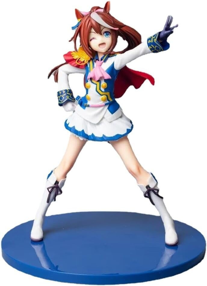 Tokai Teio Figure, Standing Tokai Teio Anime Figures 21cm/8.3inch Handmade Cosplay PVC Statues Collectible Souvenirs for Anime Fans Gifts