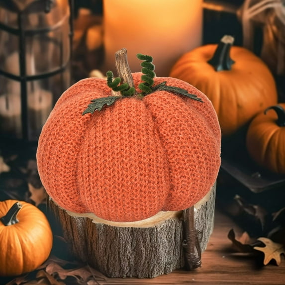Tokeaaoa Pumpkin Shaped Throw Pillow Fall Decor Soft Decorative Cushion for Home Office Sofa Thanksgiving Halloween Party Gift Polyester Cozy Accent