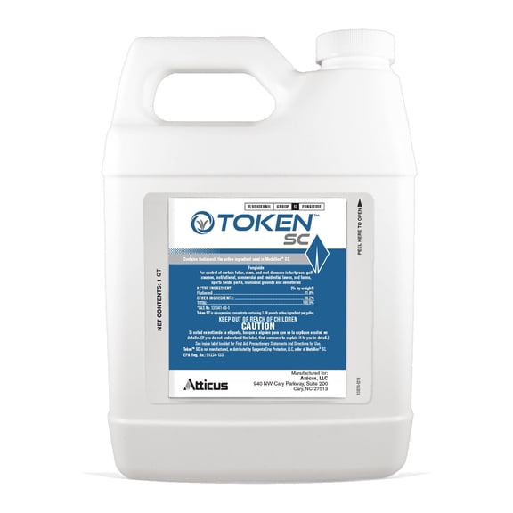 Token SC Fungicide (32 OZ) - Control Anthracnose, Brown Patch, Snow Mold, Fusarium Patch and More in Lawns - Fludioxonil 11.8% by Atticus
