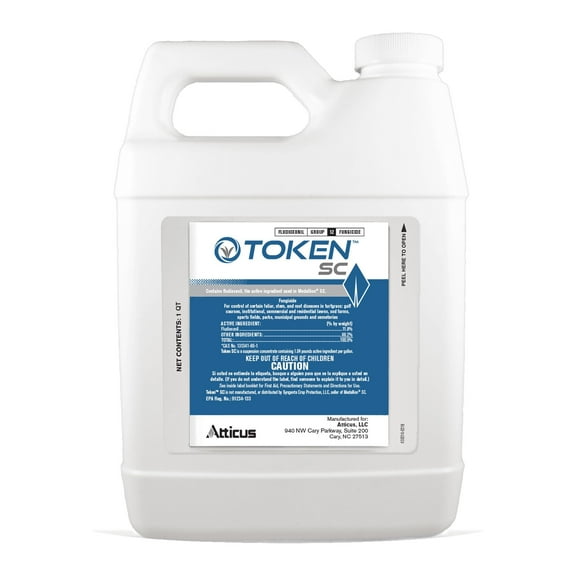 Token SC Fungicide (32 OZ) - Control Anthracnose, Brown Patch, Snow Mold, Fusarium Patch and More in Lawns - Fludioxonil 11.8% by Atticus