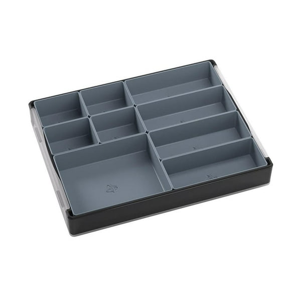 Token Silo Card Add On - 3-Piece Set of Game Trays, Holds Game Cards, Tokens, Dials and Dice, Organize LCG, TCG and Board Game Accessories, Modular Design, Black Color, Made by Gamegenic