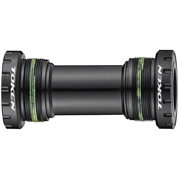 Token TK877ITA Threaded Bottom Bracket - Italian Shimano HollowTech II Black