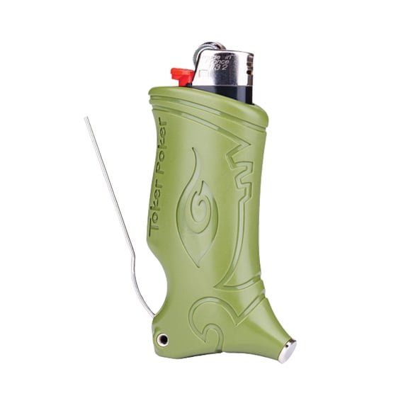 Toker Poker - Bic Lighter Case Multi Tool 2.0 - Army, All Inclusive Tool for Camping and Other