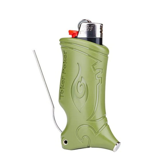 Toker Poker - Bic Lighter Case Multi Tool 2.0 - Army, All Inclusive Tool for Camping and Other