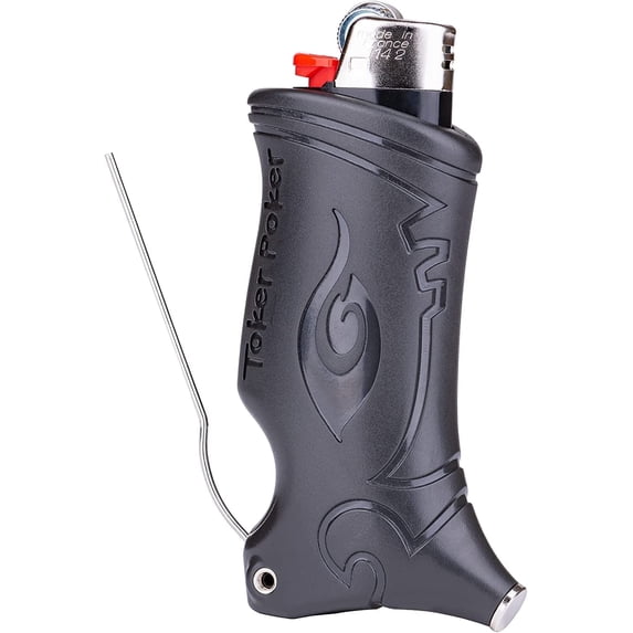 Toker Poker - Bic Lighter Case Multi Tool 2.0 - Black, All Inclusive Tool for Camping and Other