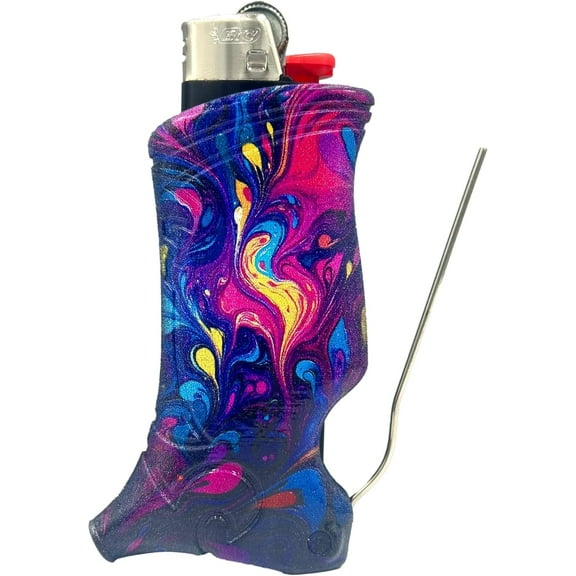 Toker Poker - Bic Lighter Case Multi Tool, Hue Harmony Design, All Inclusive Tool for Camping