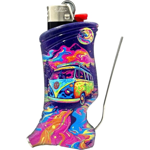 Toker Poker - Bic Lighter Case Multi Tool, Van Life Design, All Inclusive Tool for Camping and Other