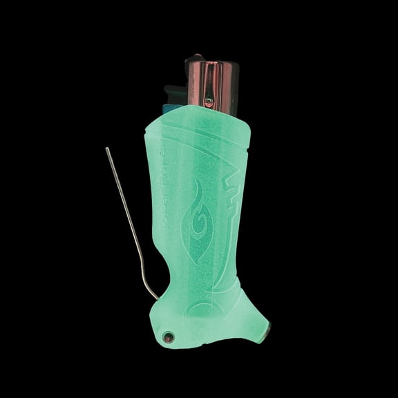 Toker Poker - Clipper Lighter Case Multi Tool, Glow in the Dark Clear, All Inclusive Tool for Camping