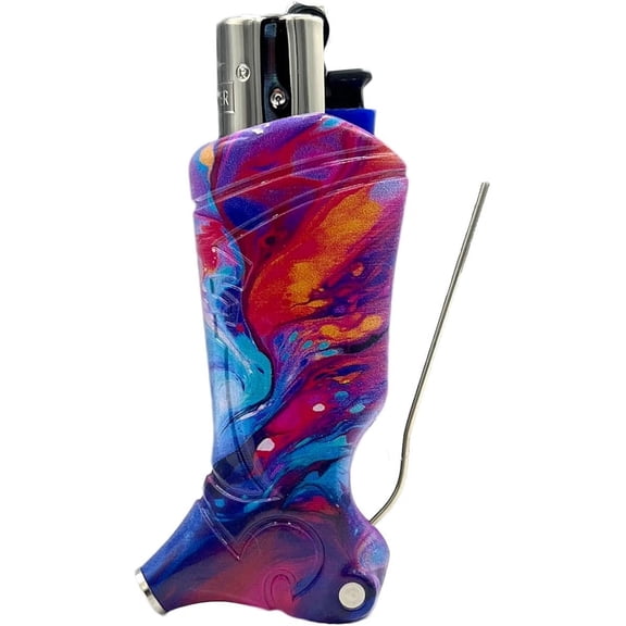 Toker Poker - Clipper Lighter Case Multi Tool, Vibrant Vision Design, All Inclusive Tool for Camping