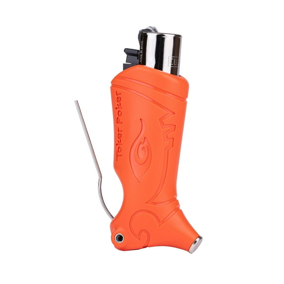 Toker Poker - Clipper Lighter Case - Orange, All Inclusive Tool for Camping and Other - by Toker Poker