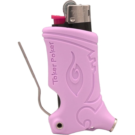 Toker Poker - Mini Bic, Keychain, Lighter Case, Multi Tool of Camping and other (Lavender)