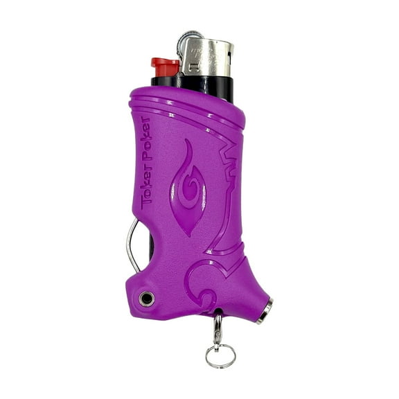 Toker Poker - Mini Bic, Keychain, Lighter Case, Multi Tool of Camping and other (Magenta)