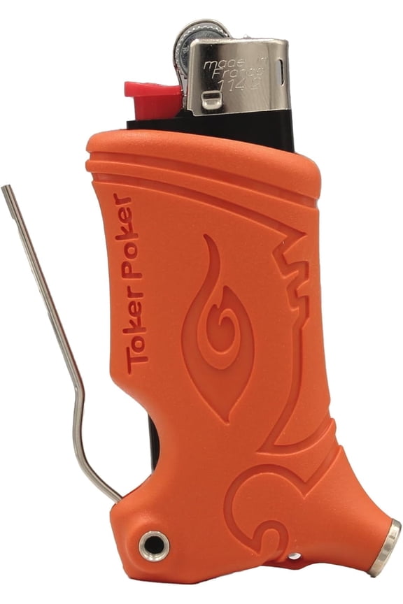 - Mini Bic, Keychain, Lighter Case, Multi Tool of Camping and other (Orange)