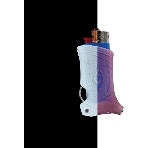 Toker Poker - Mini Bic Lighter Case Multi Tool, Glow in the Dark Pink, All Inclusive Tool for Camping