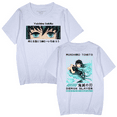thumbnail image 1 of Toki Tomi Pool Meat Casual Short Sleeve Special Shirt Round Neck Summer Black and White Top, 1 of 7