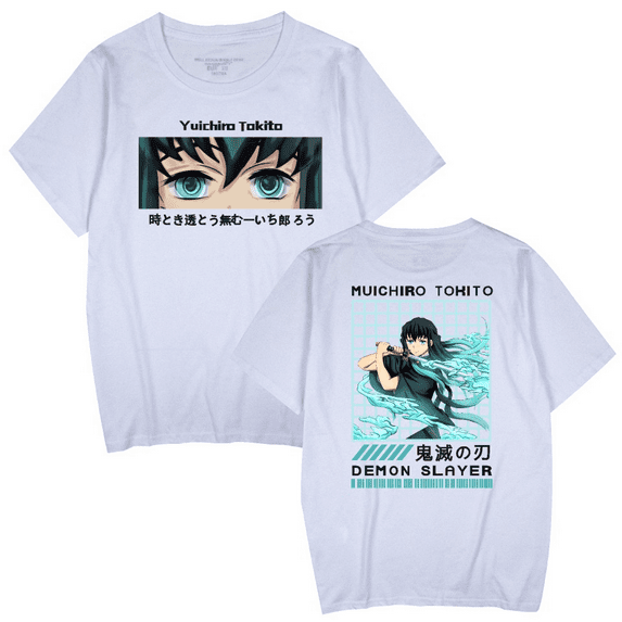 Toki Tomi Pool Meat Casual Short Sleeve Special Shirt Round Neck Summer Black and White Top
