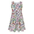 thumbnail image 1 of Tokidoki Girls White Short Sleeve Skater Dress, 1 of 2