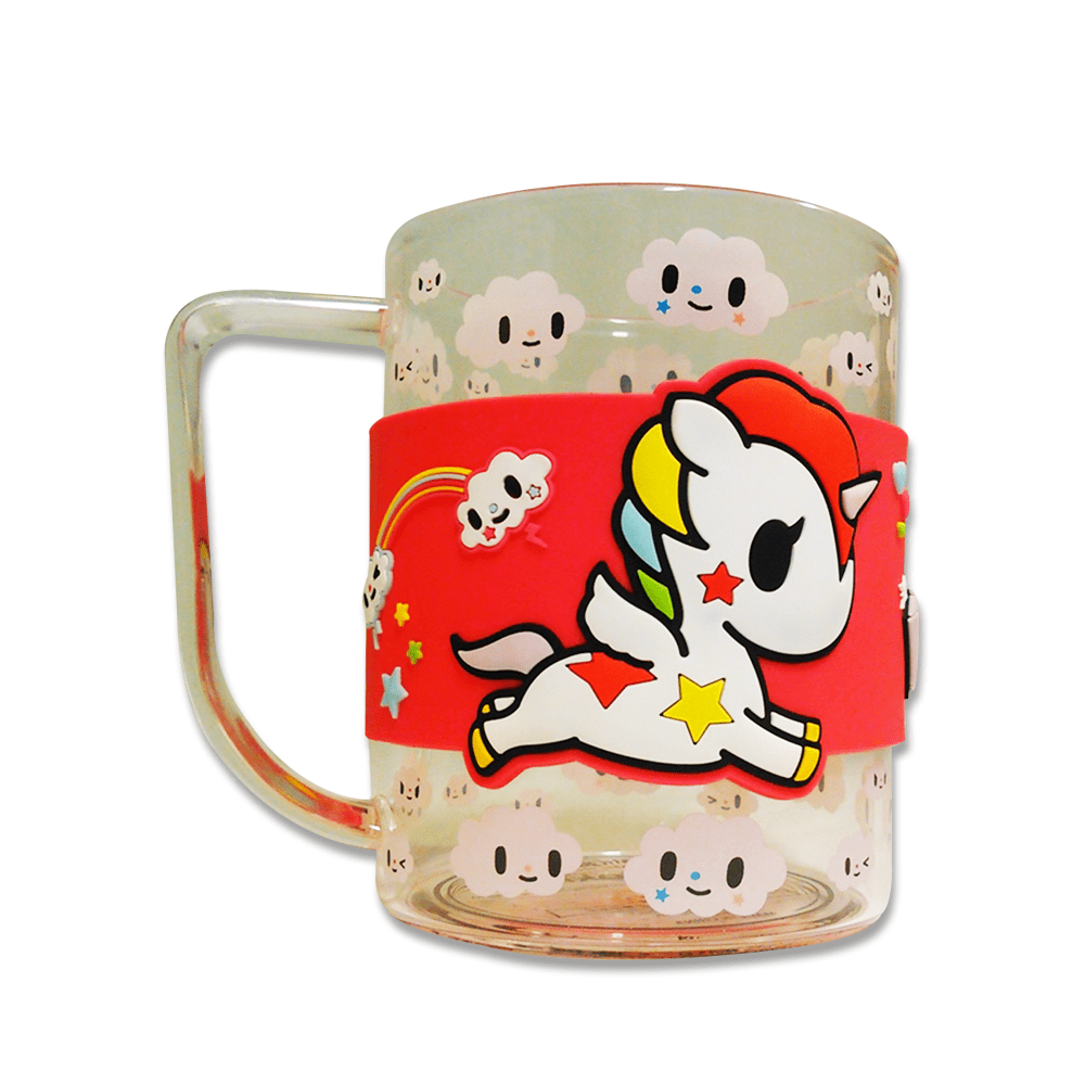 Tokidoki Unicorn Red Glass Mug for Coffee, 16 oz - Walmart.com