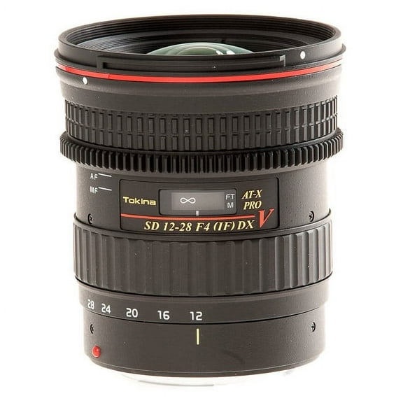 Tokina at-X Pro DX 12-28 V / 4.0 Lens for Canon - Black