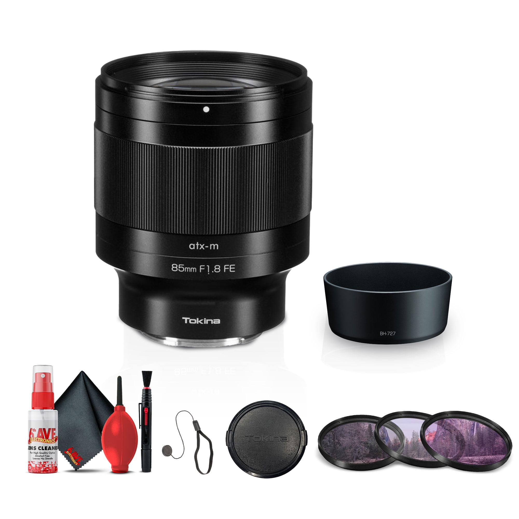 Tokina atx-m 85mm f/1.8 FE Lens for Sony E (ATX-M-AF85FE) +