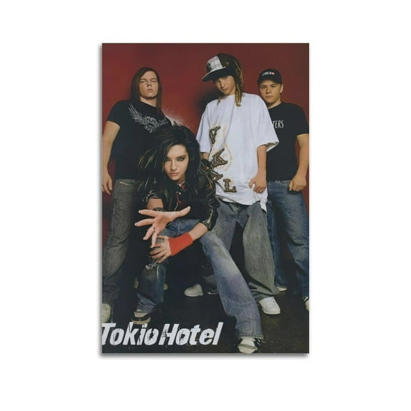 Tokio Hotel Band Poster Rock Band Poster Retro Poster Poster Decorative Painting Canvas Wall Posters and Art Picture Print Modern Family Bedroom Decor Posters