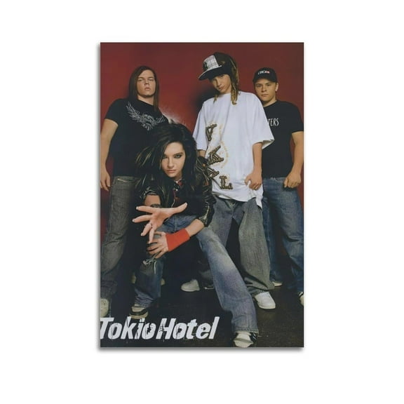 Tokio Hotel Band Poster Rock Band Poster Retro Poster Poster Decorative Painting Canvas Wall Posters and Art Picture Print Modern Family Bedroom Decor Posters
