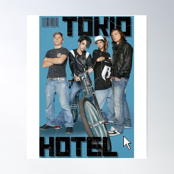 Tokio Hotel Poster Wall Art Modern Living Room Decor UNFRAMED PAPER POSTER, Home Decor