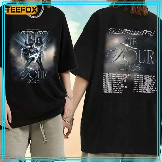 Tokio Hotel Tour 2025 Concert TShirt