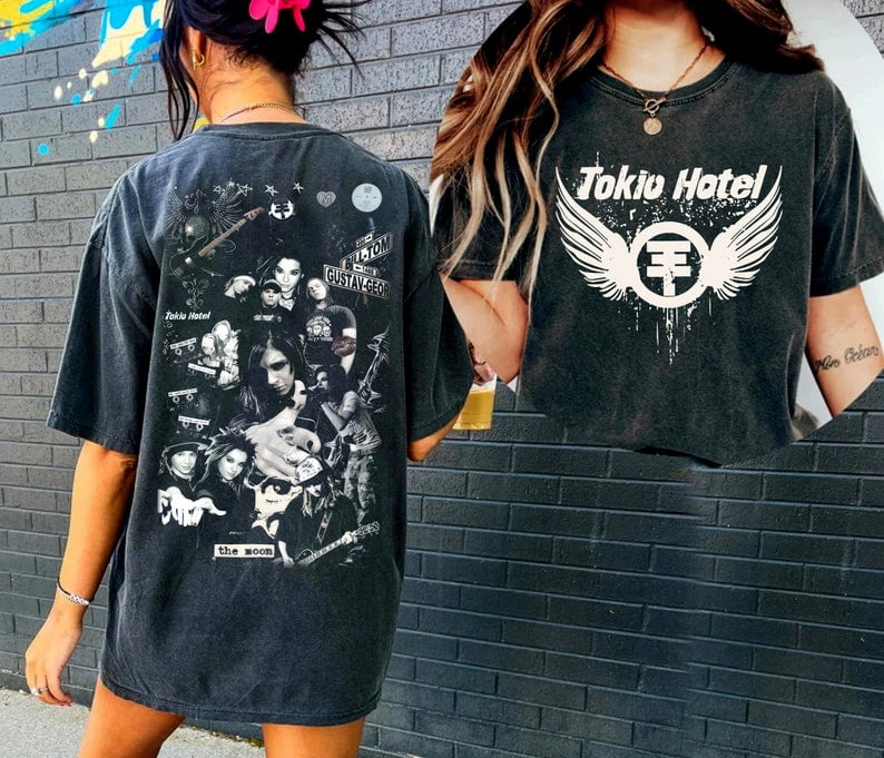 Tokio Hotel shirt, Tokio Music Shirt, Tokoi 2side world tour