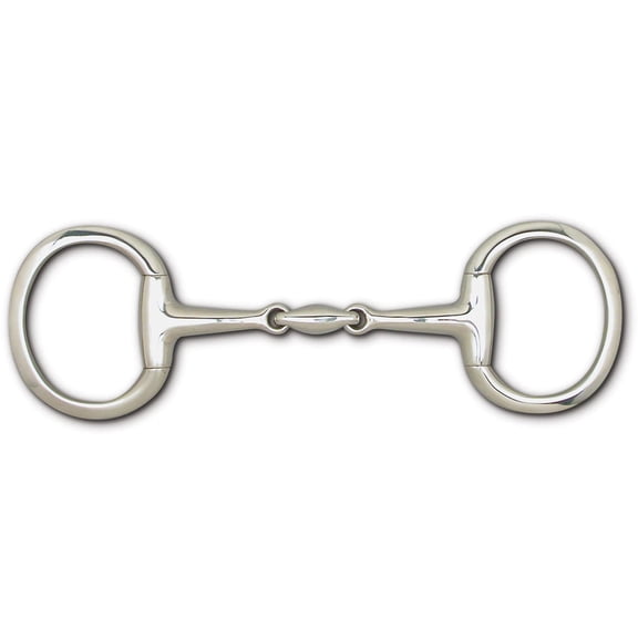 Toklat English Eggbutt Snaffle Horse Bit with Lozenge Mouthpiece - 16mm, 3 1/2" 4 3/4